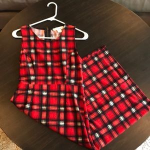 Plaid Red Dress
